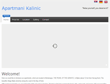 Tablet Screenshot of apartmani-kalinic.com